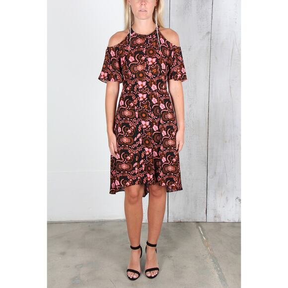 ALC A.L.C. SILK COLD SHOULDER EMILE DRESS - Picture 2 of 8
